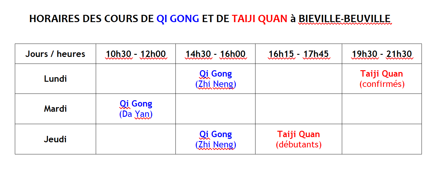 2023 tableau horaires cours